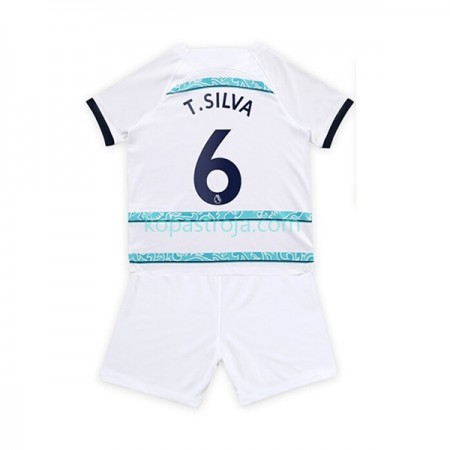 Billiga Fotbollströjor Chelsea T. Silva 6 Barn Borta tröja 2022/23 Kortärmad